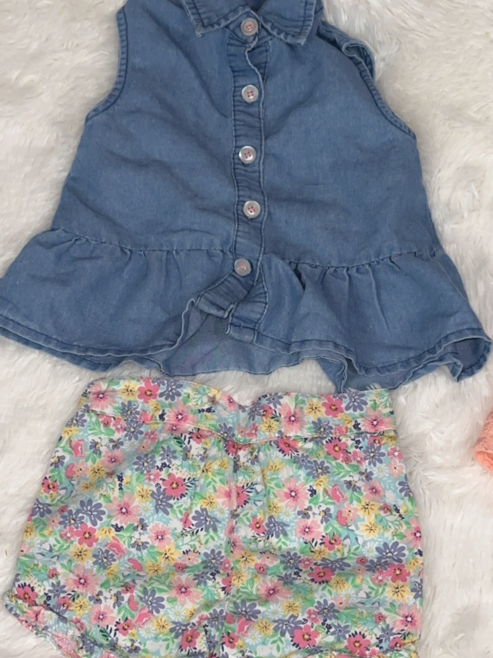 Girls Mixed Dress Bundle - Red Plaid, Leopard, Coral Eyelet + More - Picture 4 of 6